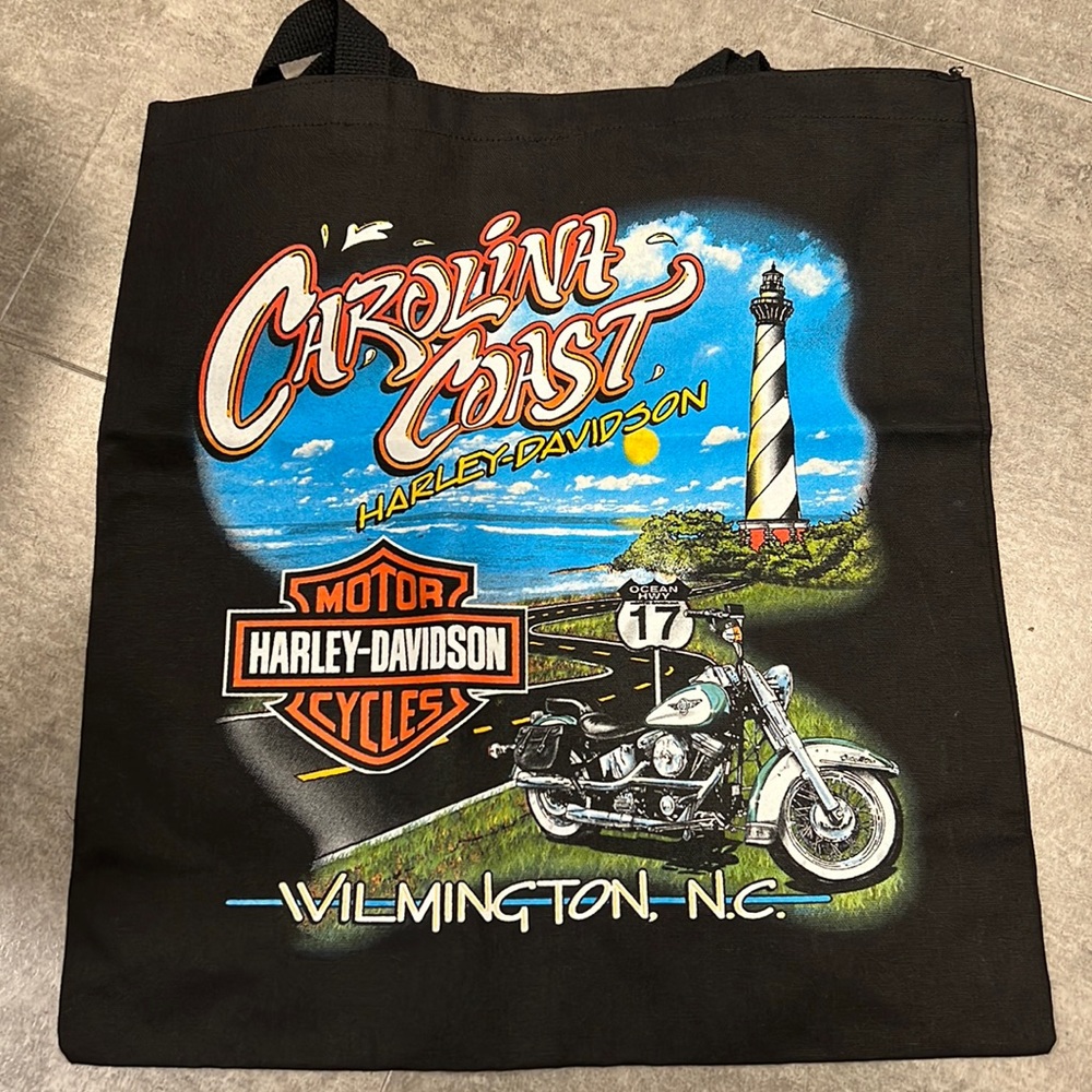 Harley-Davidson Carolina Coast Black Tote Bag